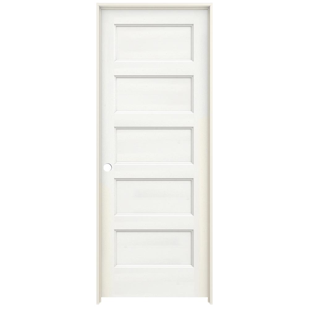 Jeld Wen 30 In X 80 In Conmore White Paint Smooth Hollow Core Molded Composite Single Prehung Interior Door