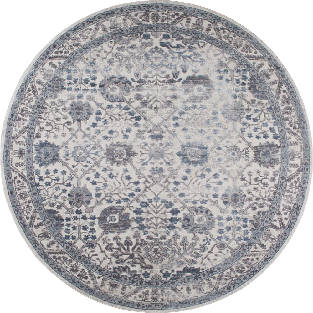 Nicole Miller Kenmare Gray/Blue 5 ft. x 7 ft. Indoor Area Rug26037