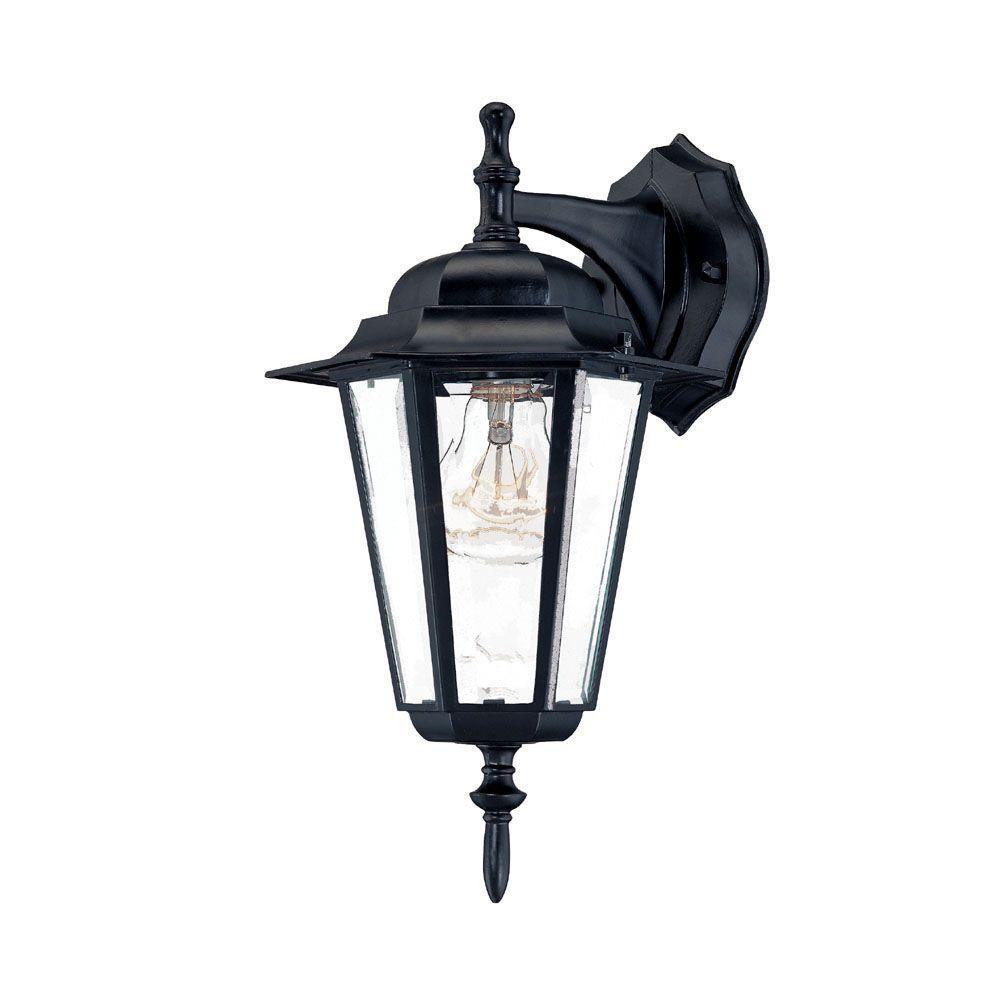 Acclaim Lighting Camelot Collection 1-Light Matte Black Outdoor Wall ...