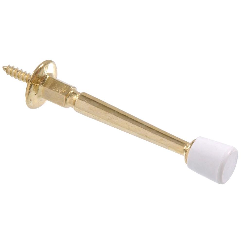 Hardware Essentials by Hillman 852664 Square Rigid Door Stop Brass Plated