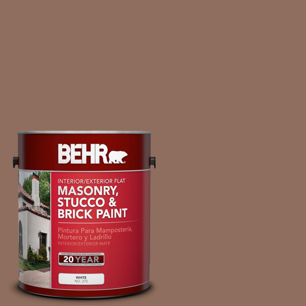 Behr 1 Gal Sc 148 Adobe Brown Flat Interior Exterior Masonry Sc 148 Adobe Brown Flat Interior Exterior Masonry