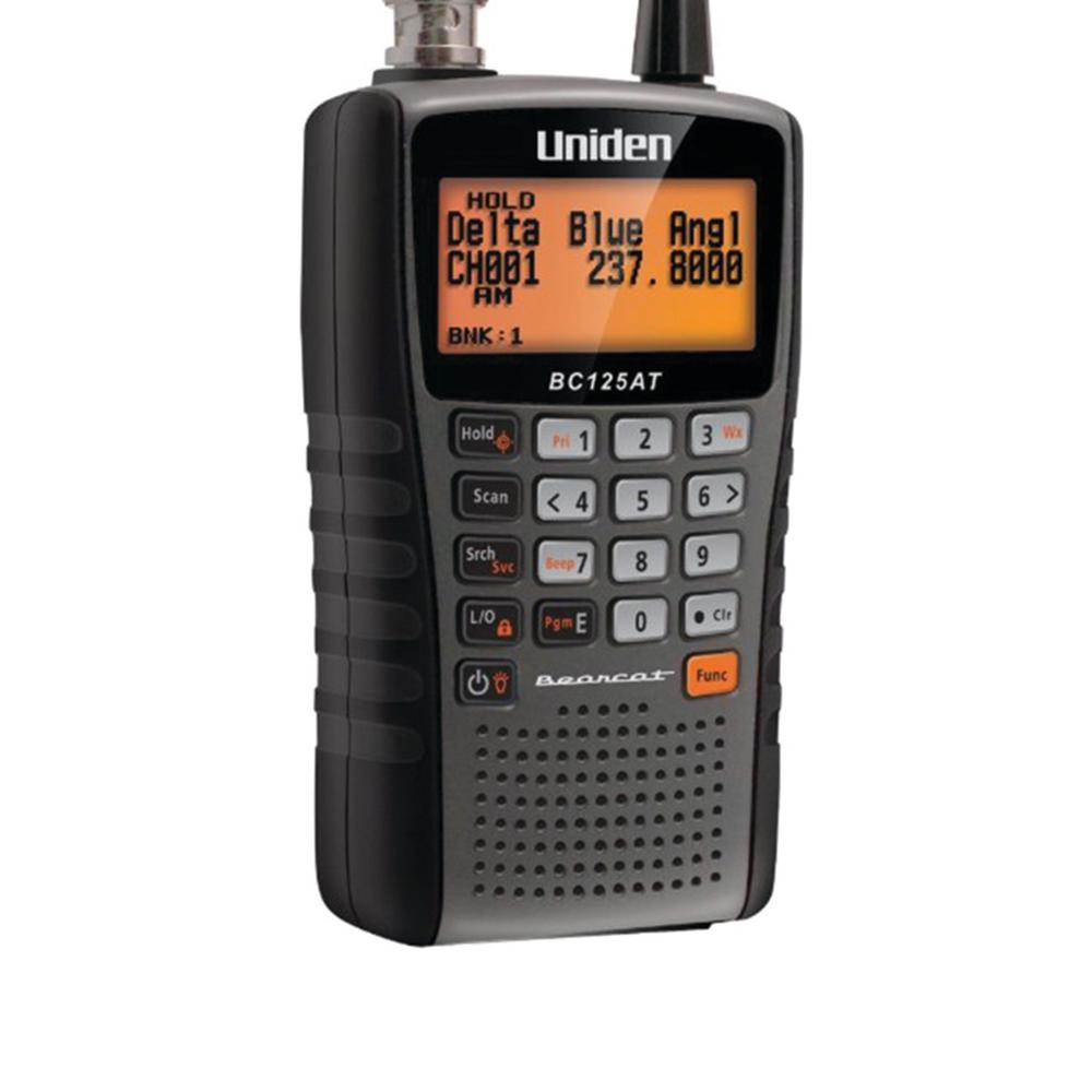 Uniden Handheld Scanner With 500 Channels And Alpha Tags Bc125at The Home Depot