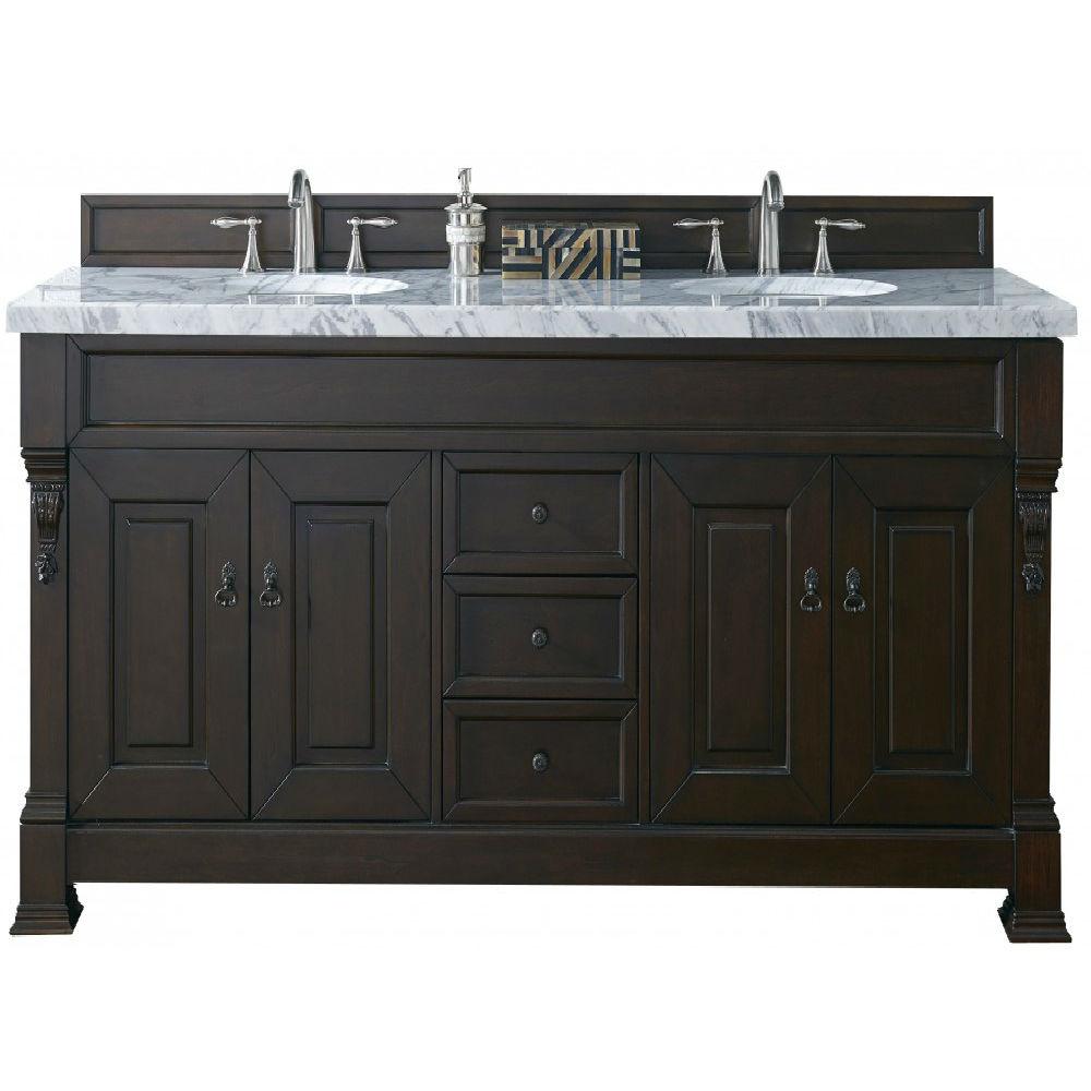 James Martin Signature Vanities Brookfield 72 in. W Double Vanity in