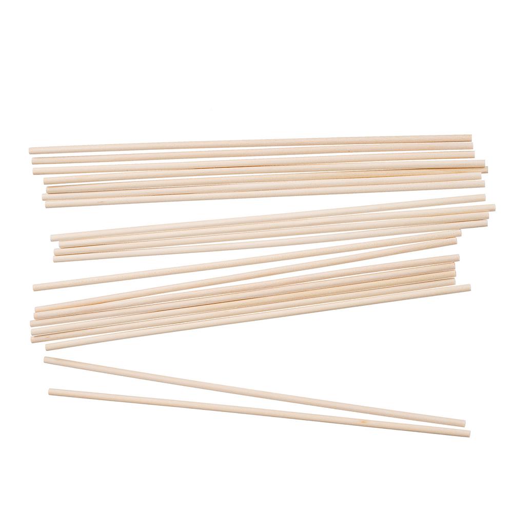 Darice Wooden Dowel Rods In Unfinished Wood 20 Piece 30049010