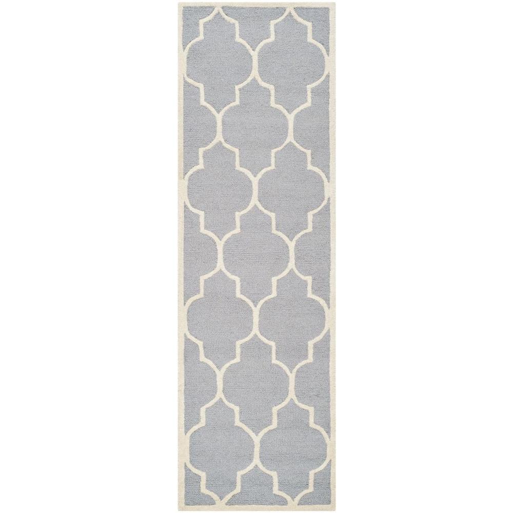 Safavieh Cambridge Silver Ivory 3 Ft X 10 Runner Rug Cam134d Cambridge Silver Ivory 3 Ft X 16 Runner Rug
