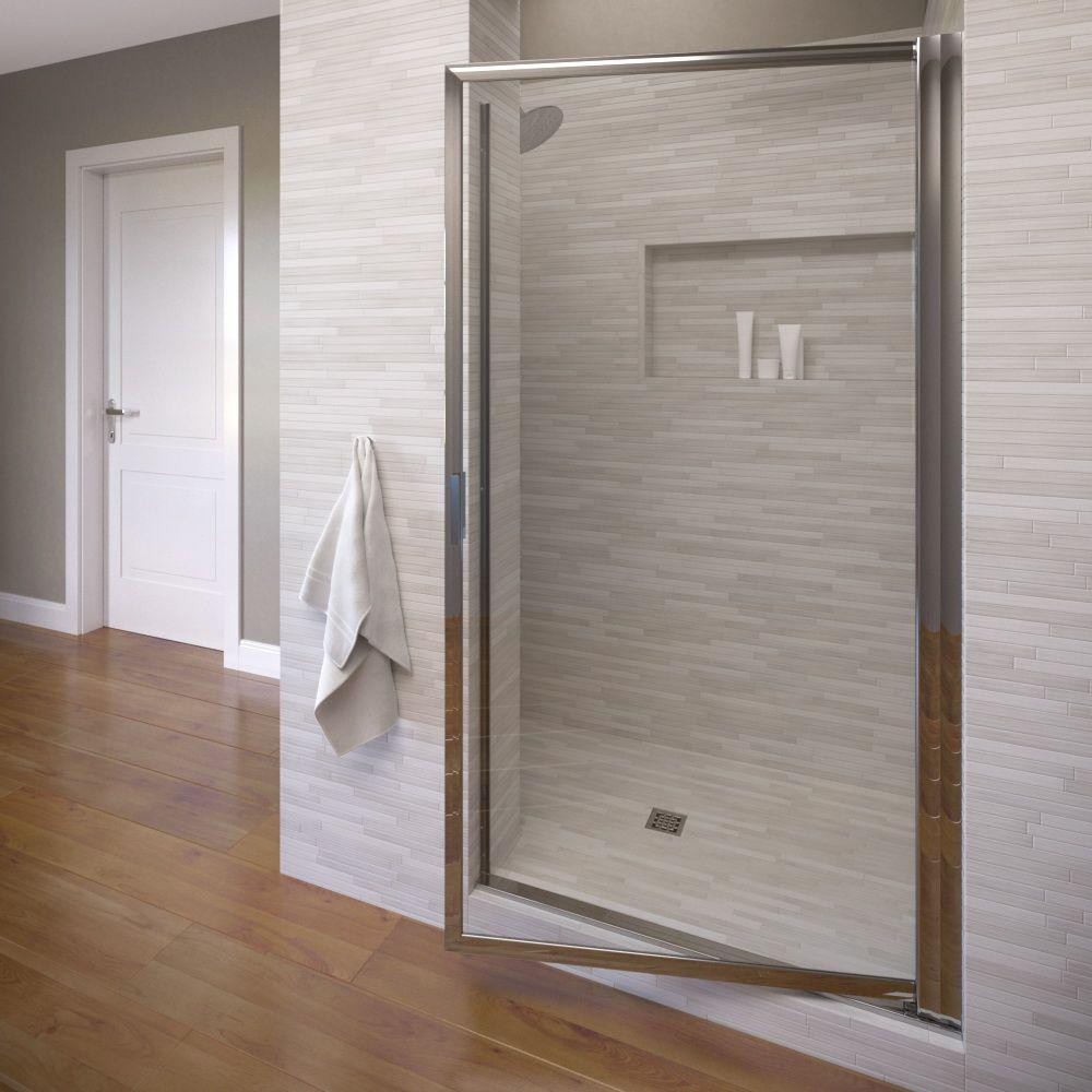 Basco Sopora 29 1 2 In X 67 In Framed Pivot Shower Door In