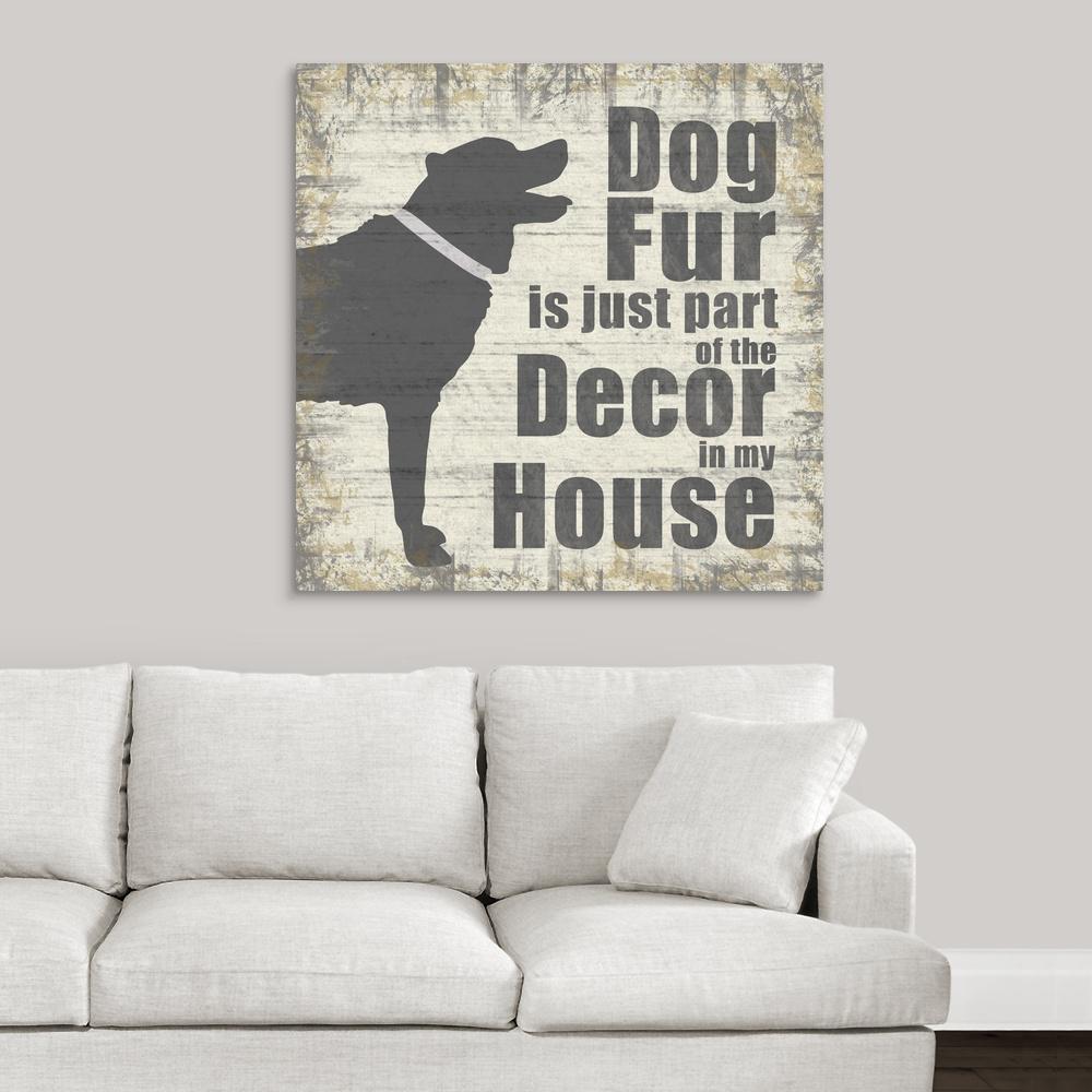 Dog Fur By Lauren Gibbons Canvas Wall Art