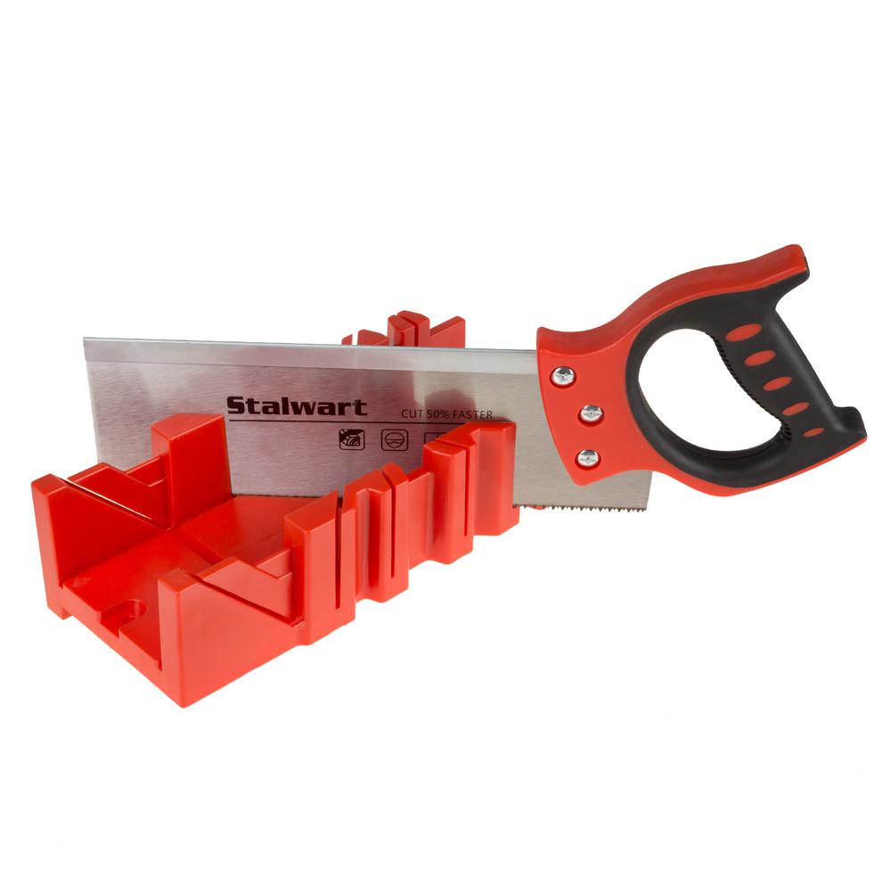 Stalwart 12 In Backsaw With Mitre Box M550120 The Home Depot Backsaw With Mitre Box
