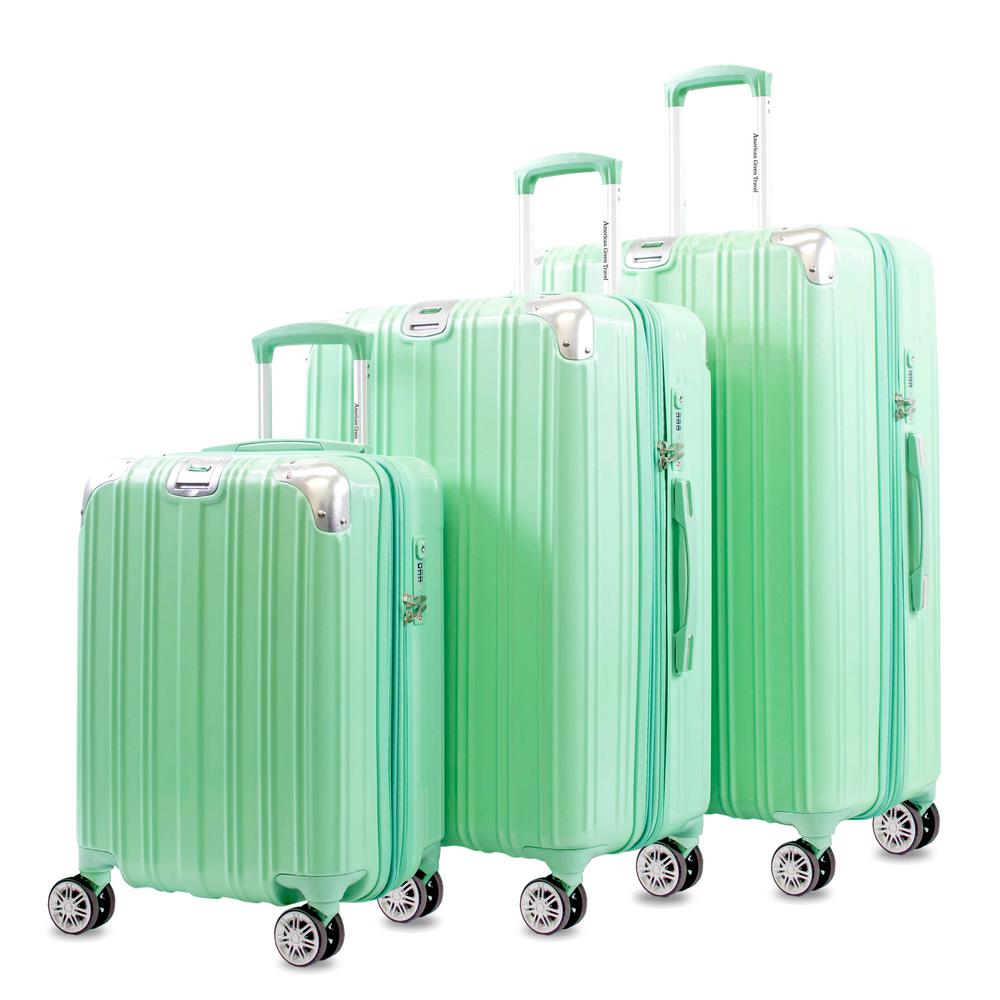 mint green luggage set