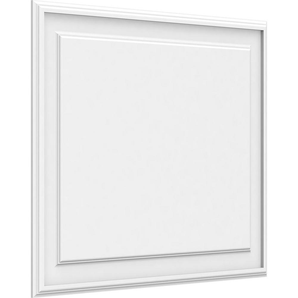 Ekena Millwork 5/8 in. x 3 ft. x 2-2/3 ft. Legacy Raised Panel White ...