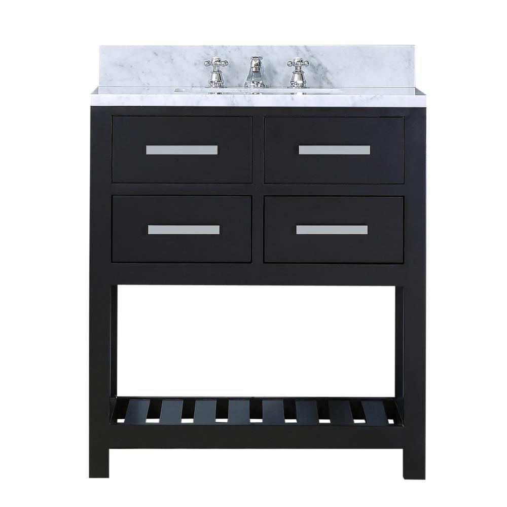 Water Creation 30 In Vanity Espresso With Marble Top Water Creation 30 In Vanity Espresso With Marble Top Carrara White