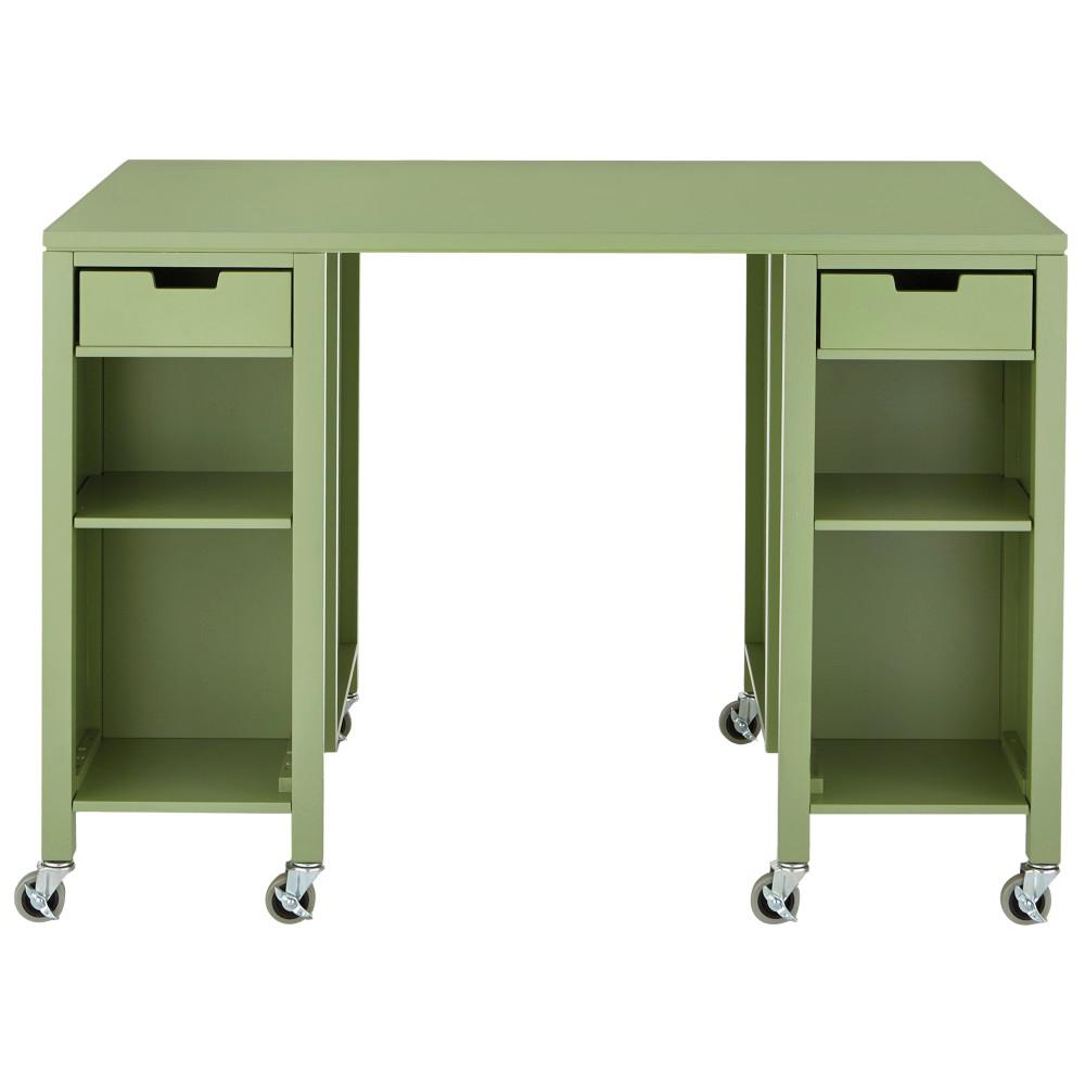 Martha Stewart Living Craft Space 6 ft. Collapsible Wood Craft Table in
