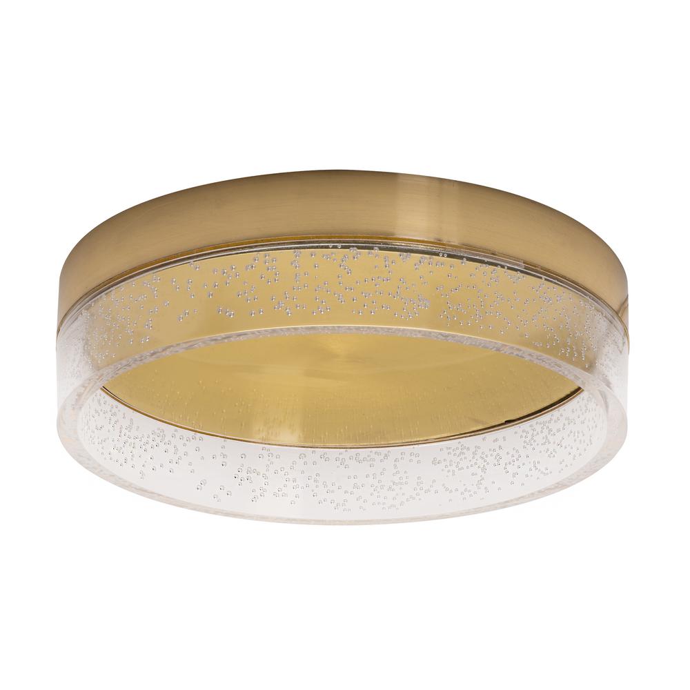 AFX Maggie 11.82 in. 1Light Satin Brass LED Flush MountMGGF12L30D1SB