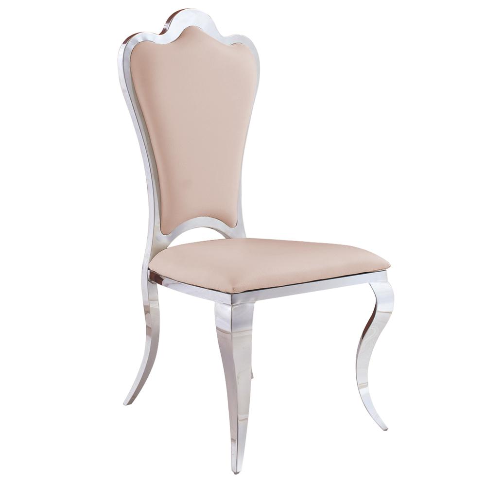 Bella Sand Stainless Steel Dining Chair Set Of 2 38017 The Home Undefined Bella Sand Stainless Steel Dining Chair Set Of 2