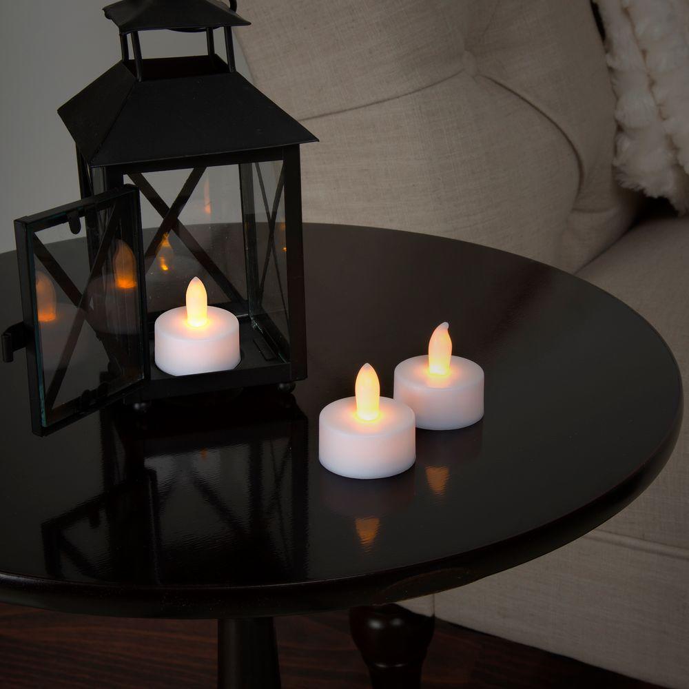 Lavish Home 1 5 In H Led Tea Light Candle Set 24 Piece 72 0240 H Led Tea Light Candle Set 24 Piece 72 0240 The Home Depot