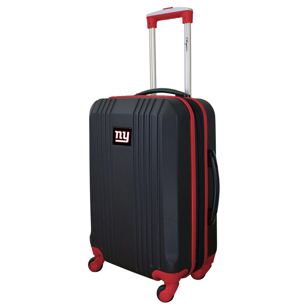 Denco NFL New York Giants Red 21 in. Hardcase 2Tone Luggage CarryOn