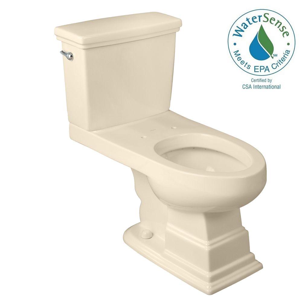 Glacier Bay 2 Piece 1 1 Gpf 1 6 Gpf High Efficiency Dual Flush Elongated Toilet In Biscuit N2316