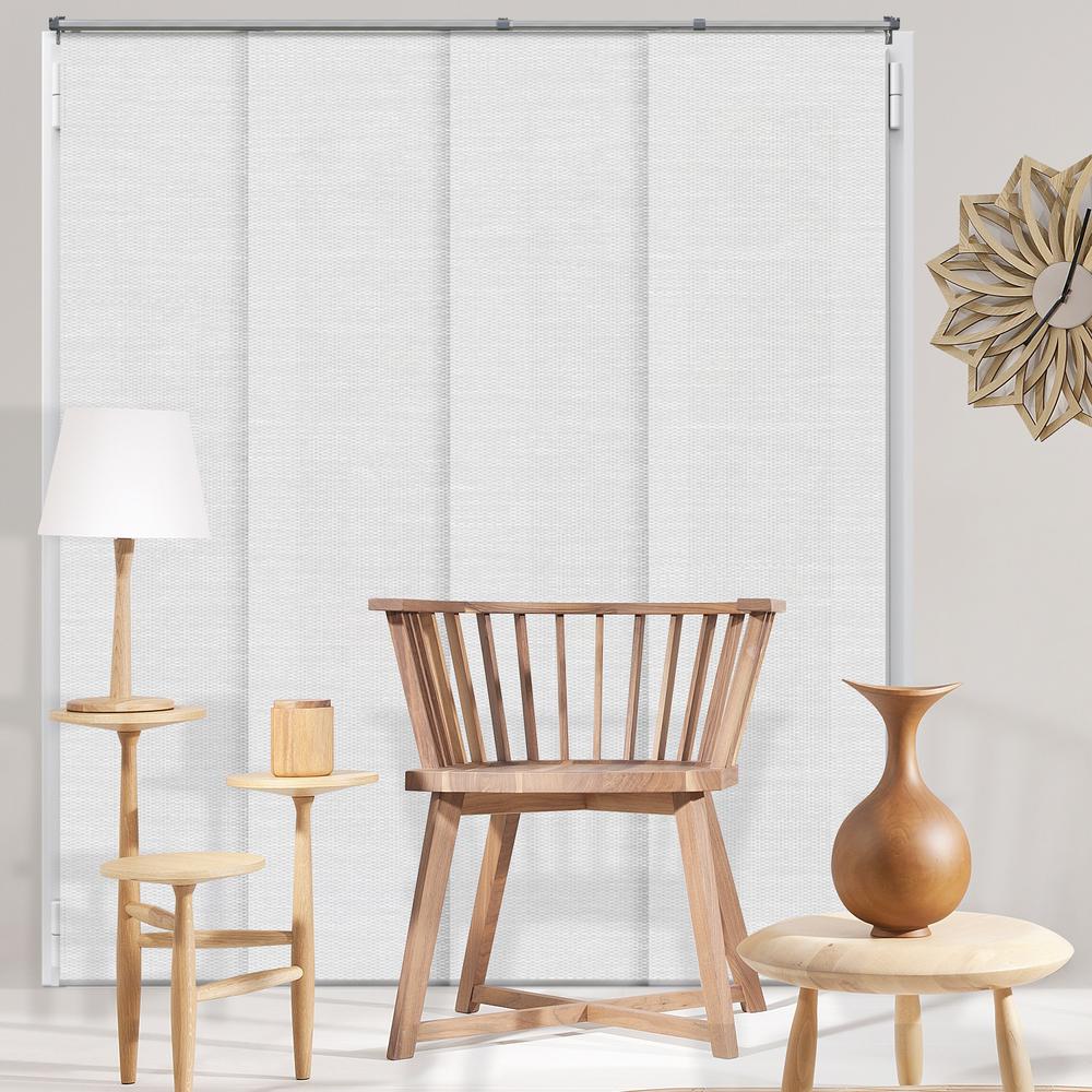 Chicology Panel Track Blinds Birch White Polyester Cordless Vertical ...