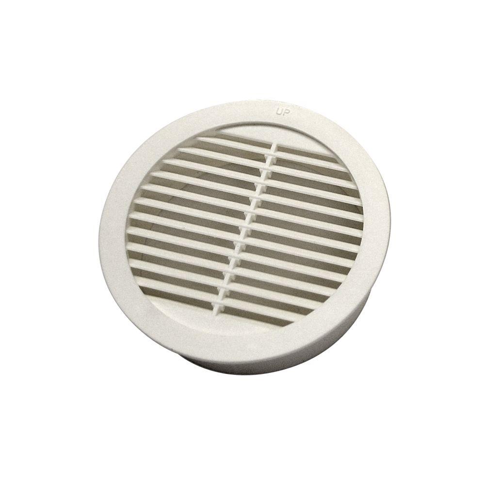 Master Flow 3 In Resin Circular Mini Wall Louver Soffit Vent In