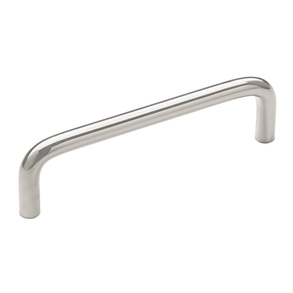 Amerock Brass Wire Pulls 4 in (102 mm) CentertoCenter Polished Chrome Drawer Pull