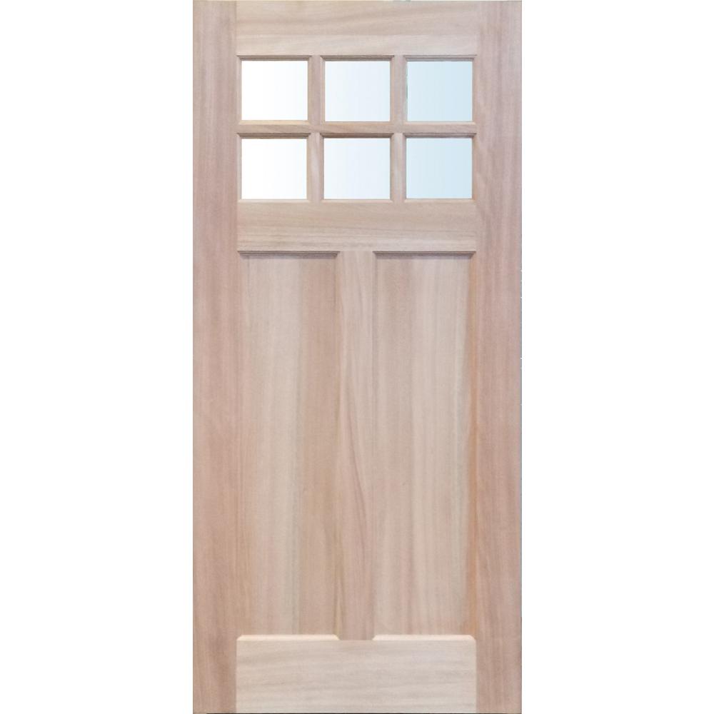 Pacific Entries 36 In X 79 In 6 Lite Clear Glass Unfinished