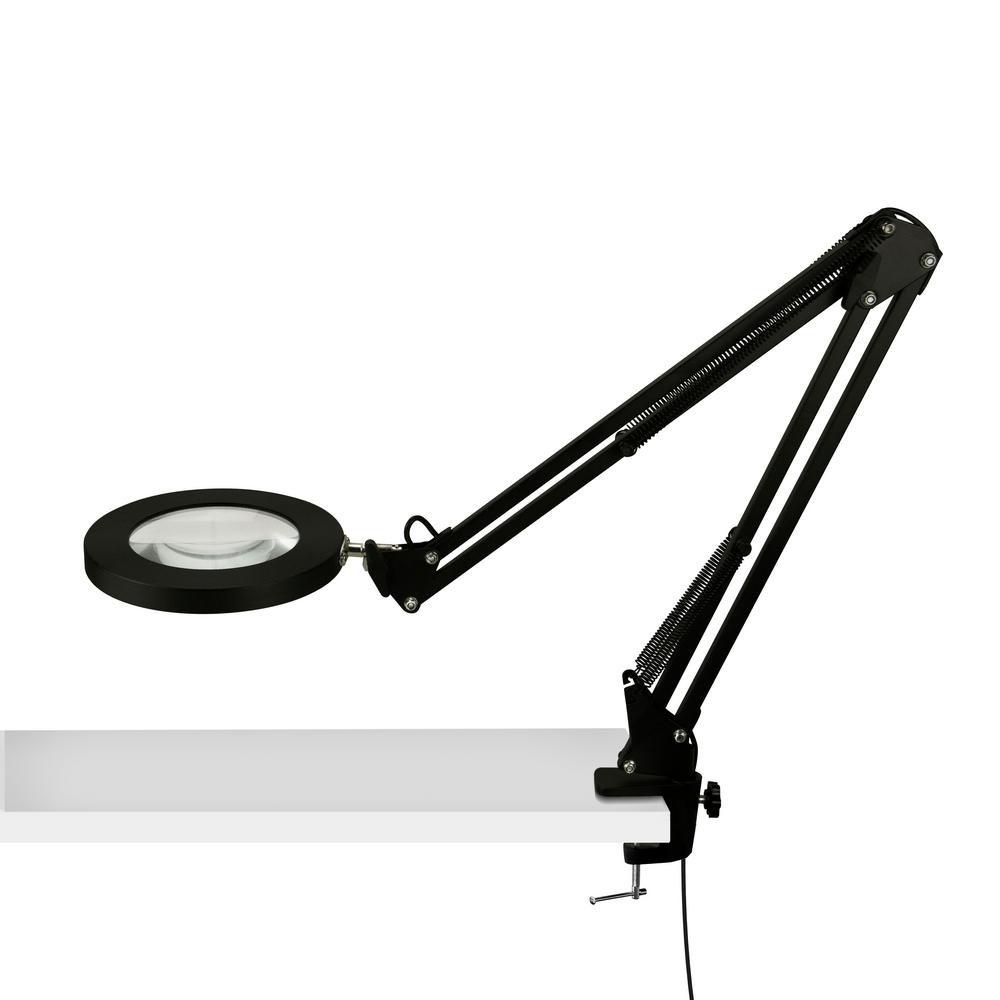 desk light with magnifying glass