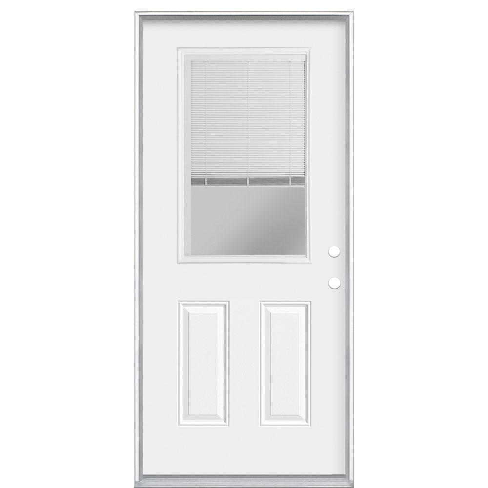 Masonite 36 in. x 80 in. Premium 1/2 l Mini Blind Primed Masonite 36 in. x 80 in. Premium 1/2 l Mini Blind Primed