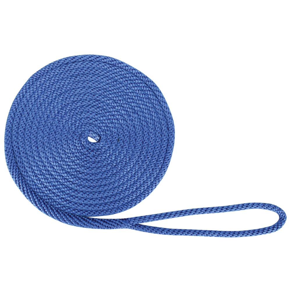 Made in USA 1//2/" x 40/' Solid Braid Nylon Dock Lines Royal Blue