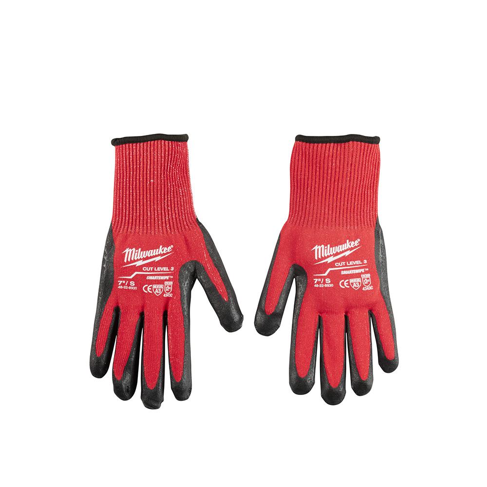 Milwaukee Small Red Nitrile Dipped Cut 3 Resistant Work Gloves4822