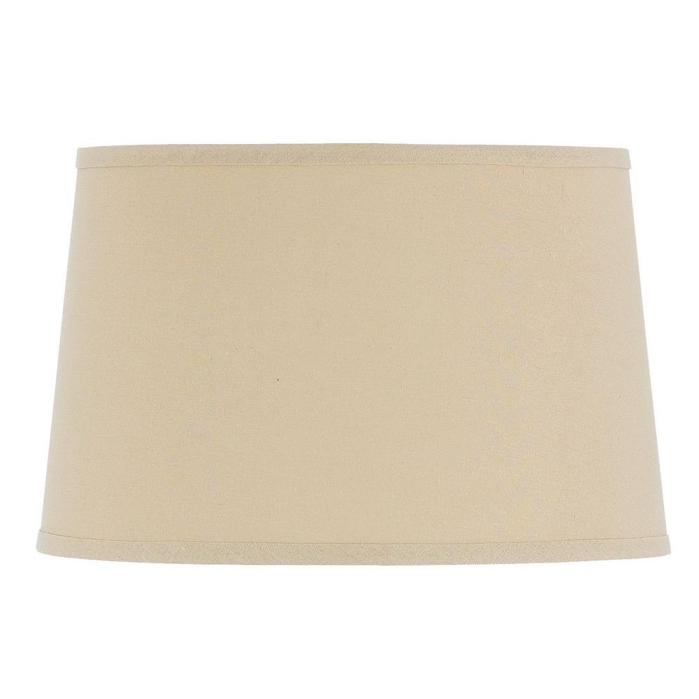 Cal Lighting Drum Hardback Linen Shade Sh 1411 The Home Depot Cal Lighting Drum Hardback Linen Shade