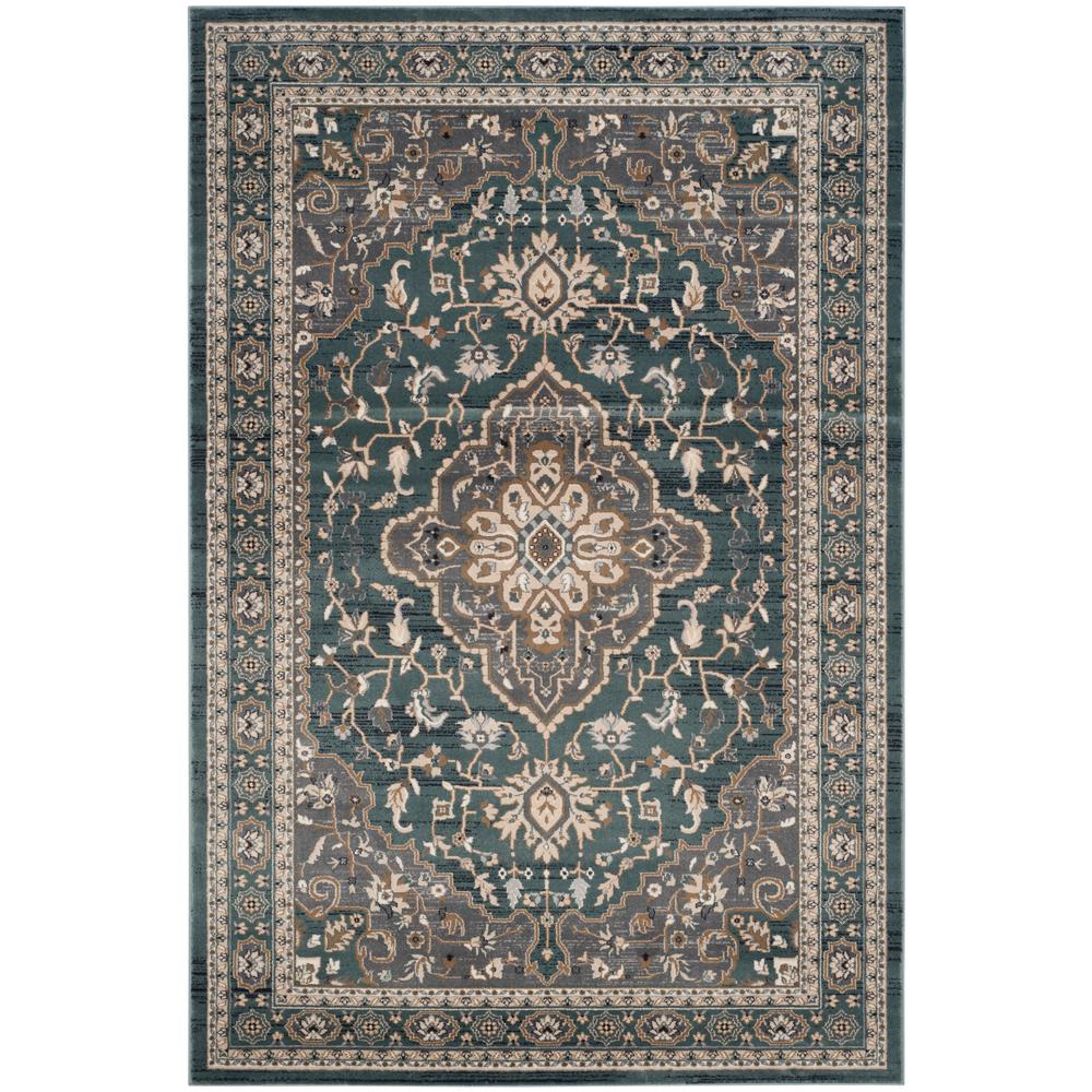 Safavieh Lyndhurst Teal Gray 9 Ft X 12 Area Rug