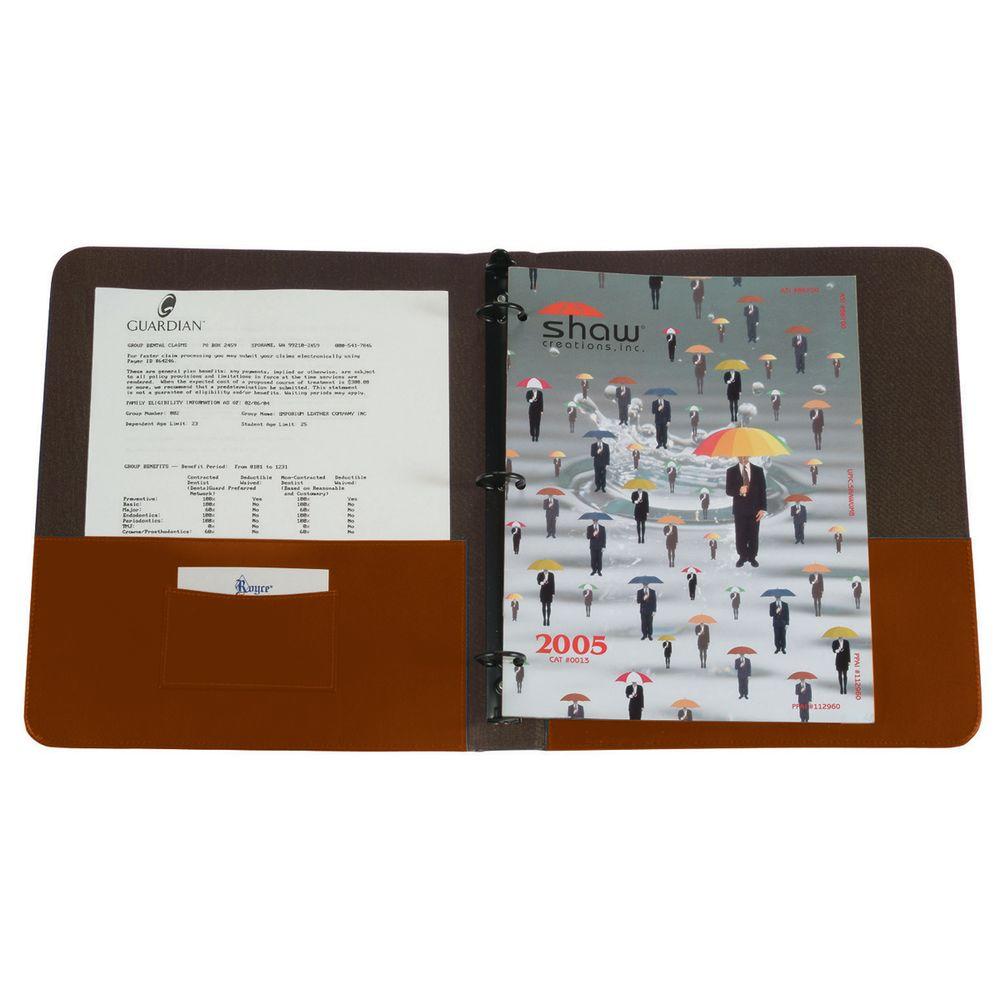 Royce Tan Executive 2 in. D Ring Binder300TAN8 The Home Depot