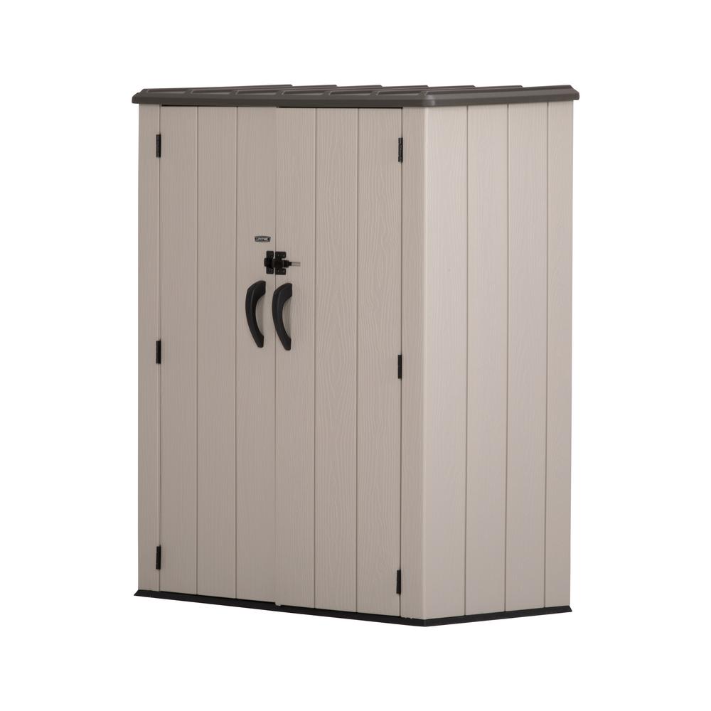 UPC 081483815299 product image for Lifetime 53 cu. ft. Vertical Storage Shed, Browns / Tans | upcitemdb.com