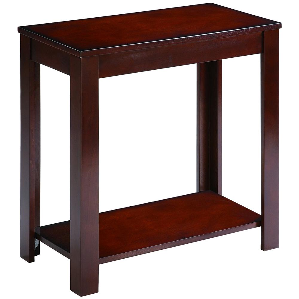Benjara Enchanting 24.1 in. Brown Rectangu   lar Wooden 