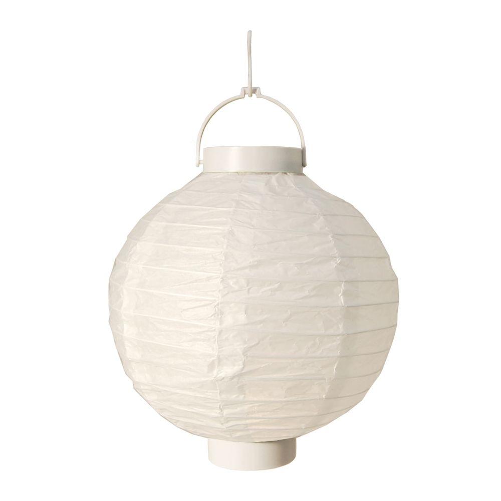 Lumabase Battery Operated Paper Lantern in White (3-Count)-79003 - The ...