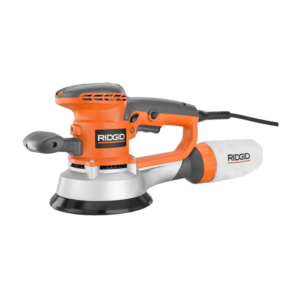 RIDGID Reconditioned 6 in. Variable Speed Dual OrbitalRandom Sander