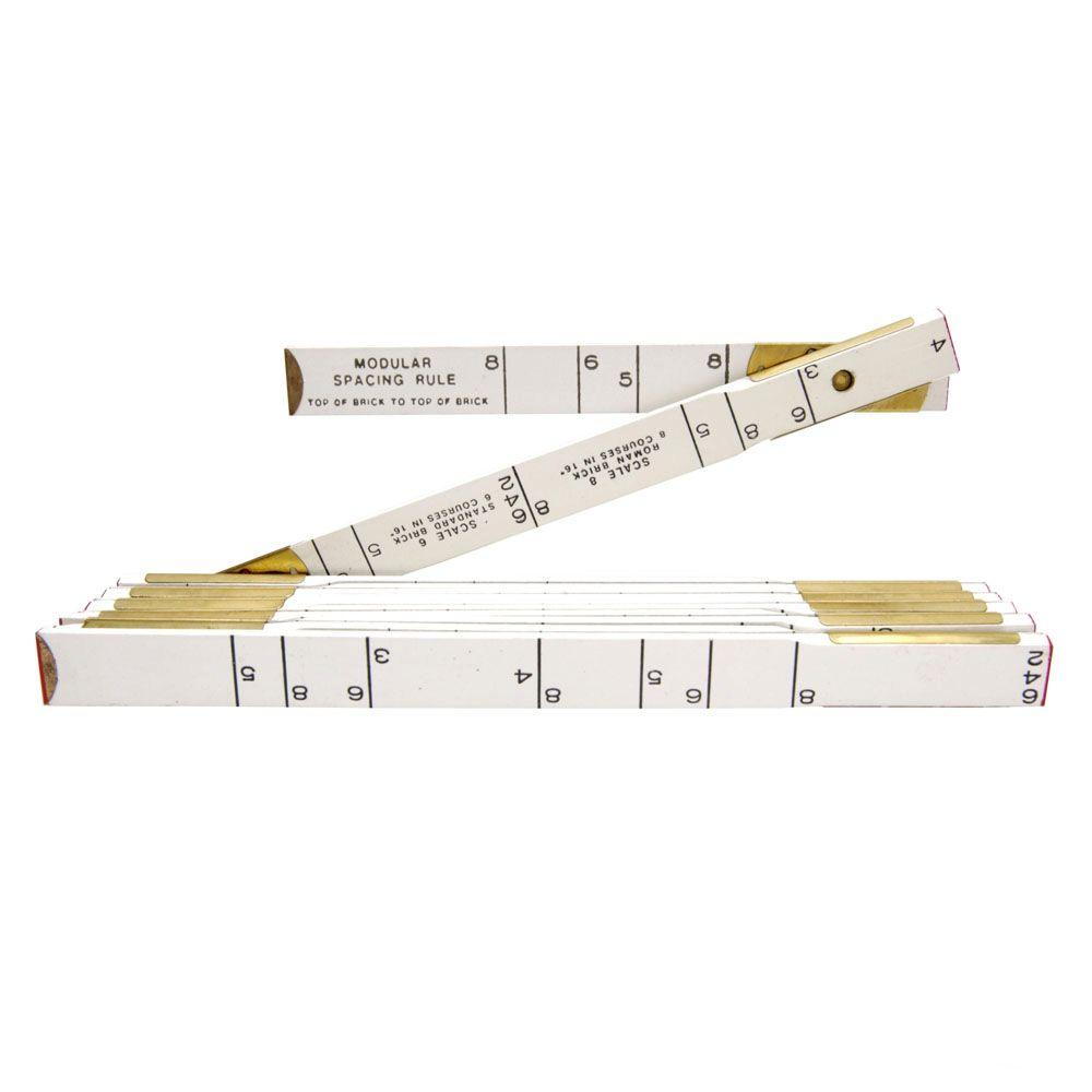 Lufkin 6 ft. x 5/8 in. Masonry Wood Ruler646LN The Home Depot