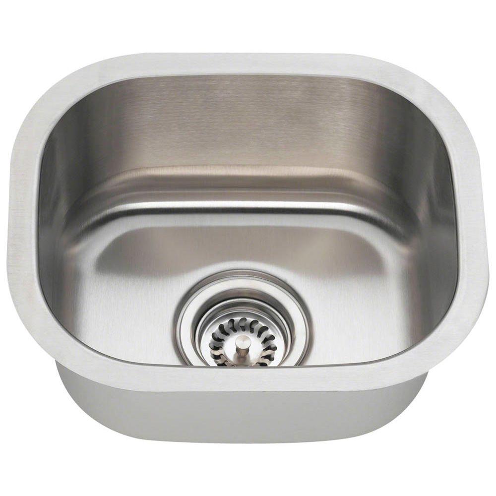 MOEN 2000 Series Undermount Stainless Steel 12 in. Single Bowl Bar Sink