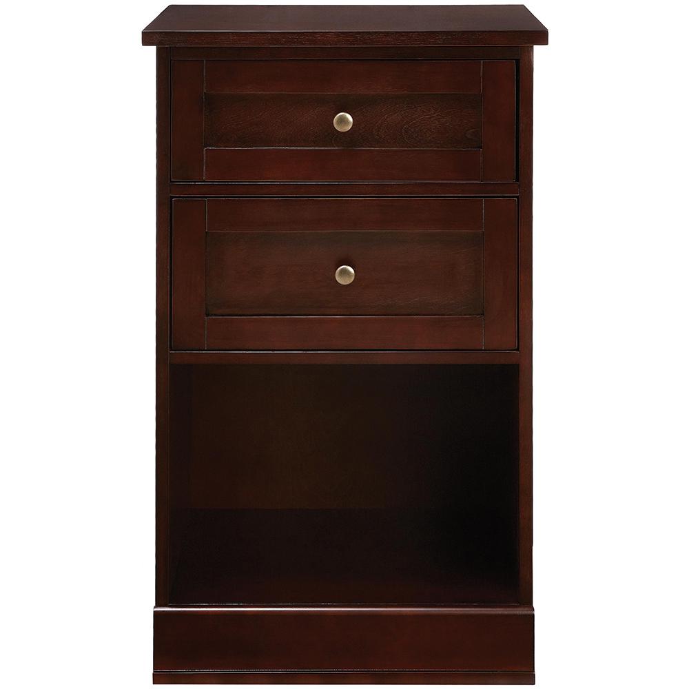 Home Decorators Collection Bismark Smoke Brown Modular Cabinet With 2 Drawers Sk19150ar1 The Home Depot