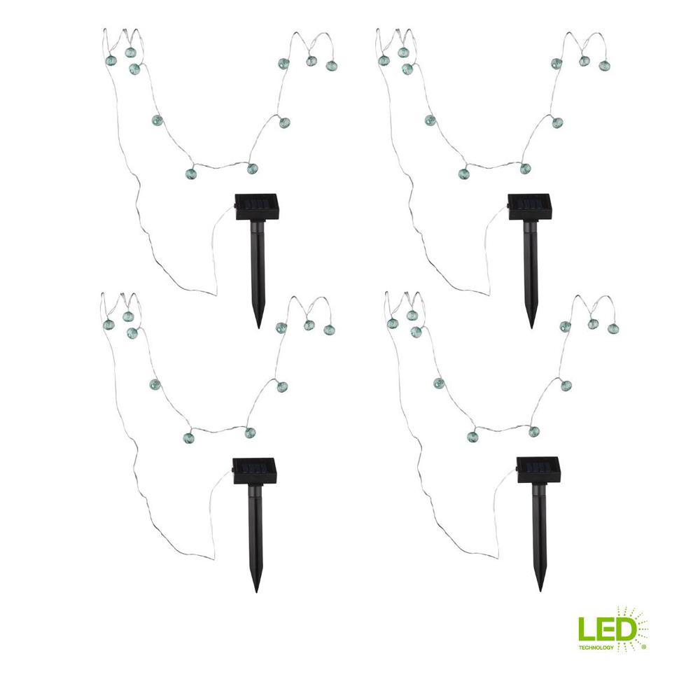 Best Rated Solar Integrated Led String Lights Outdoor Solar Powered Led Teal Lantern String Light 4