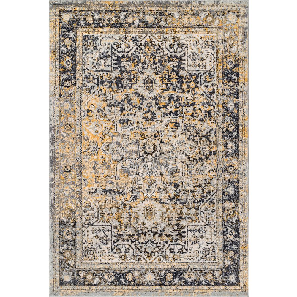 nuLOOM Persian Vintage Raylene Gold 8 ft. x 10 ft. RugRZBD38B8010