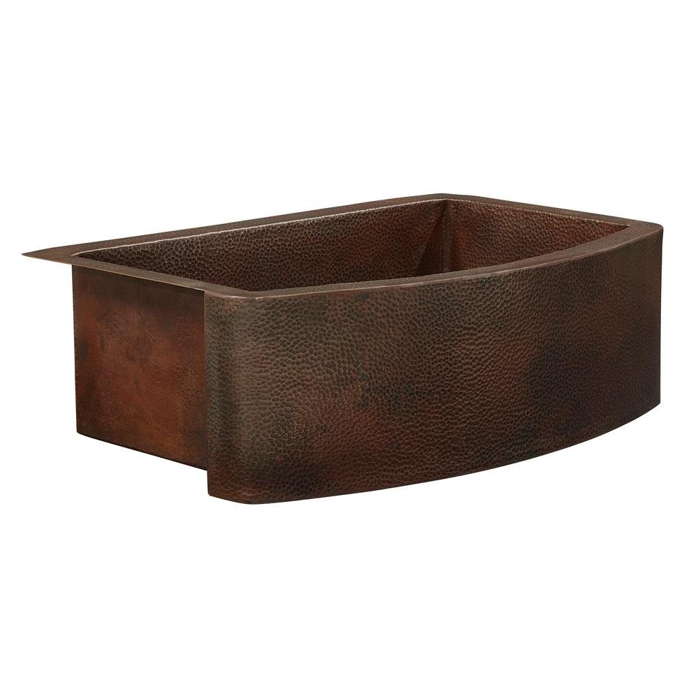Copper Apron Sink sinkology donatello farmhouse apron front handmade Copper Apron Sink sinkology donatello farmhouse apron front handmade