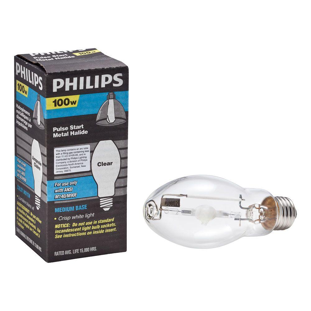 Philips 100-Watt Metal Halide HID Light Bulb-406033 - The Home Depot