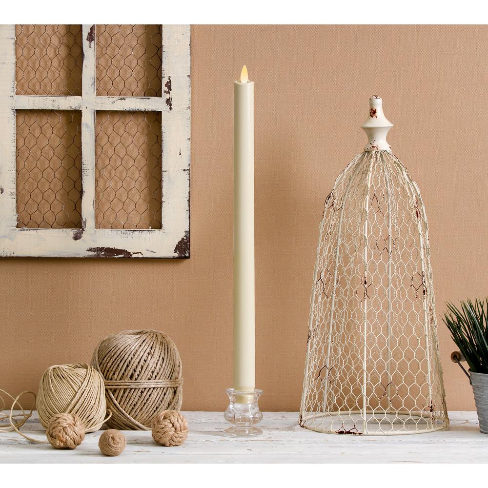 Luminara 1 in W x 15 in. H Classic Taper 1 pc. White No Scent10006339 The Home Depot