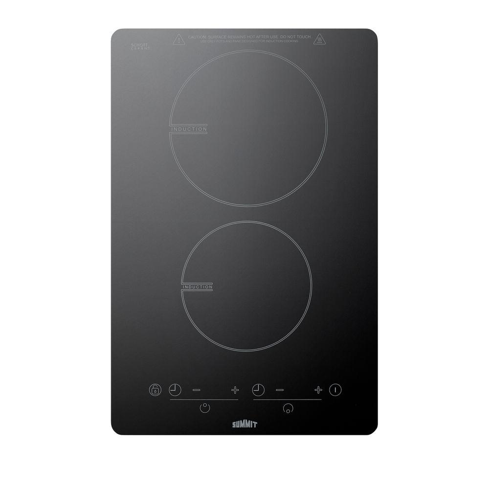 2 Induction Cooktops The Home Depot W Induction Cooktop In Black With 2 Elements