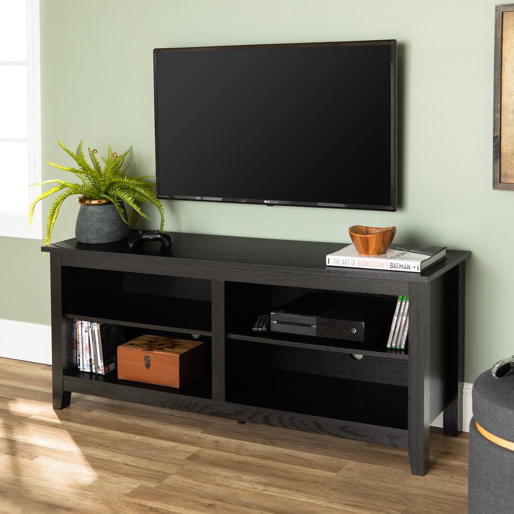Walker Edison Furniture Company 58 In Wood Tv Media Stand Storage