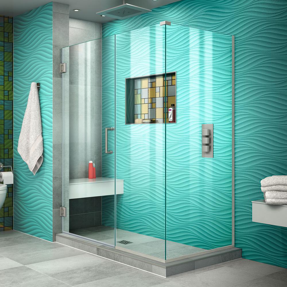 Dreamline Unidoor Plus 46 5 In W X 34 3 8 D 72 H Unidoor Plus 51 5 In W X 34 3 8 D
