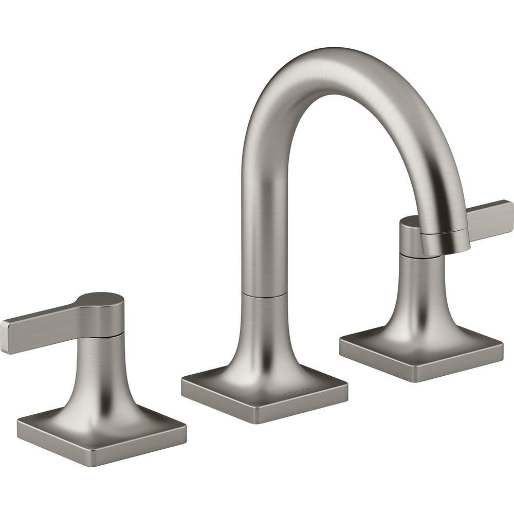 kohler venza 8 in. widespread 2-handle bathroom faucet in