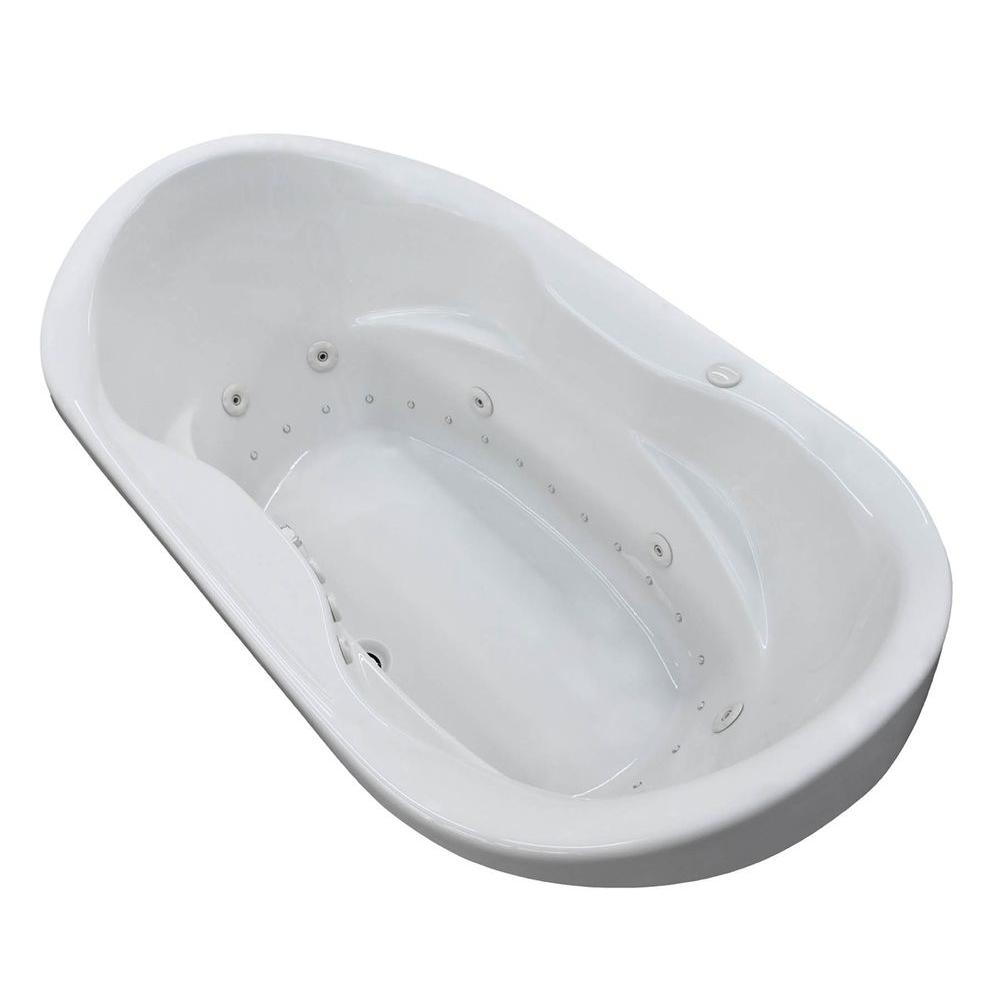 Universal Tubs Ruby 5.9 ft. Rectangular Dropin Whirlpool and Air Bath Tub in WhiteHD4170IDR Universal Tubs Ruby 5.9 ft. Rectangular Dropin Whirlpool and Air Bath Tub in WhiteHD4170IDR