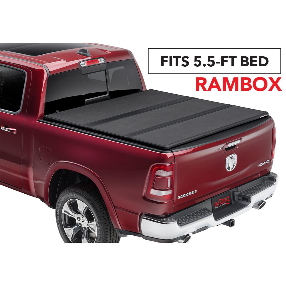 Extang Solid Fold 2 0 Tonneau Cover For 09 18 19 Classic Ram 5 Ft 7 In Bed With Rambox 83420 The Home Depot